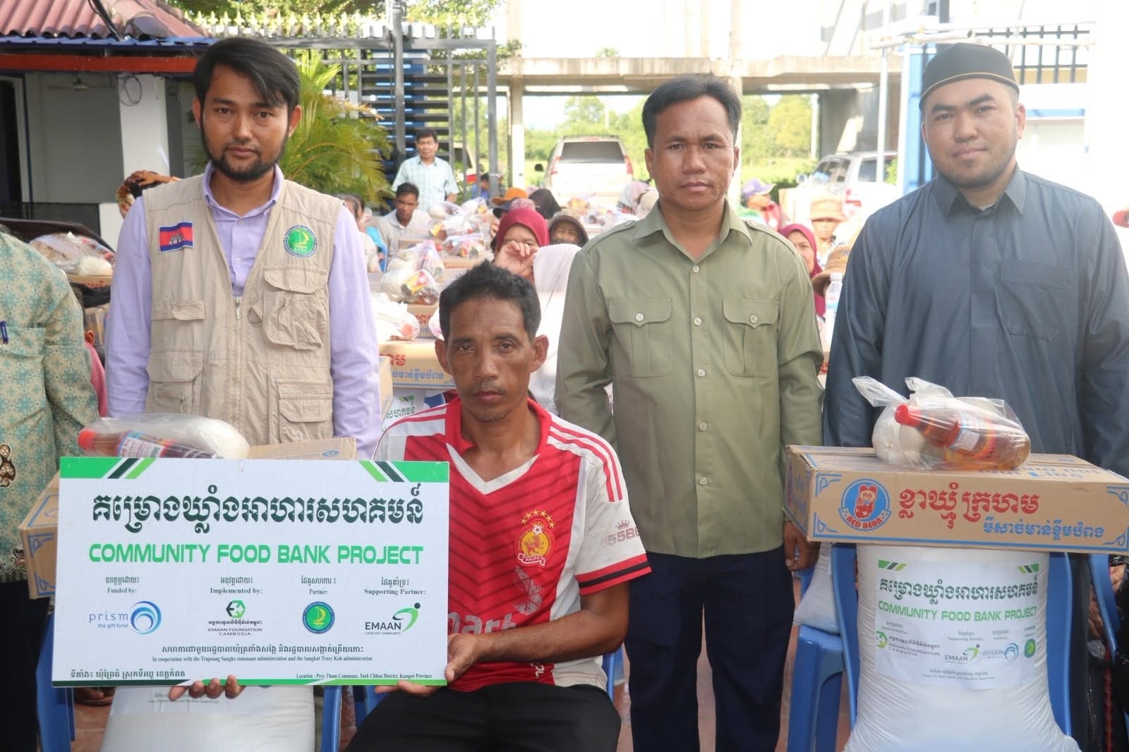 Food Package Distribution for Needy Citizens: "Community Food Bank Project" in Tuek Chhou District, Kampot Province